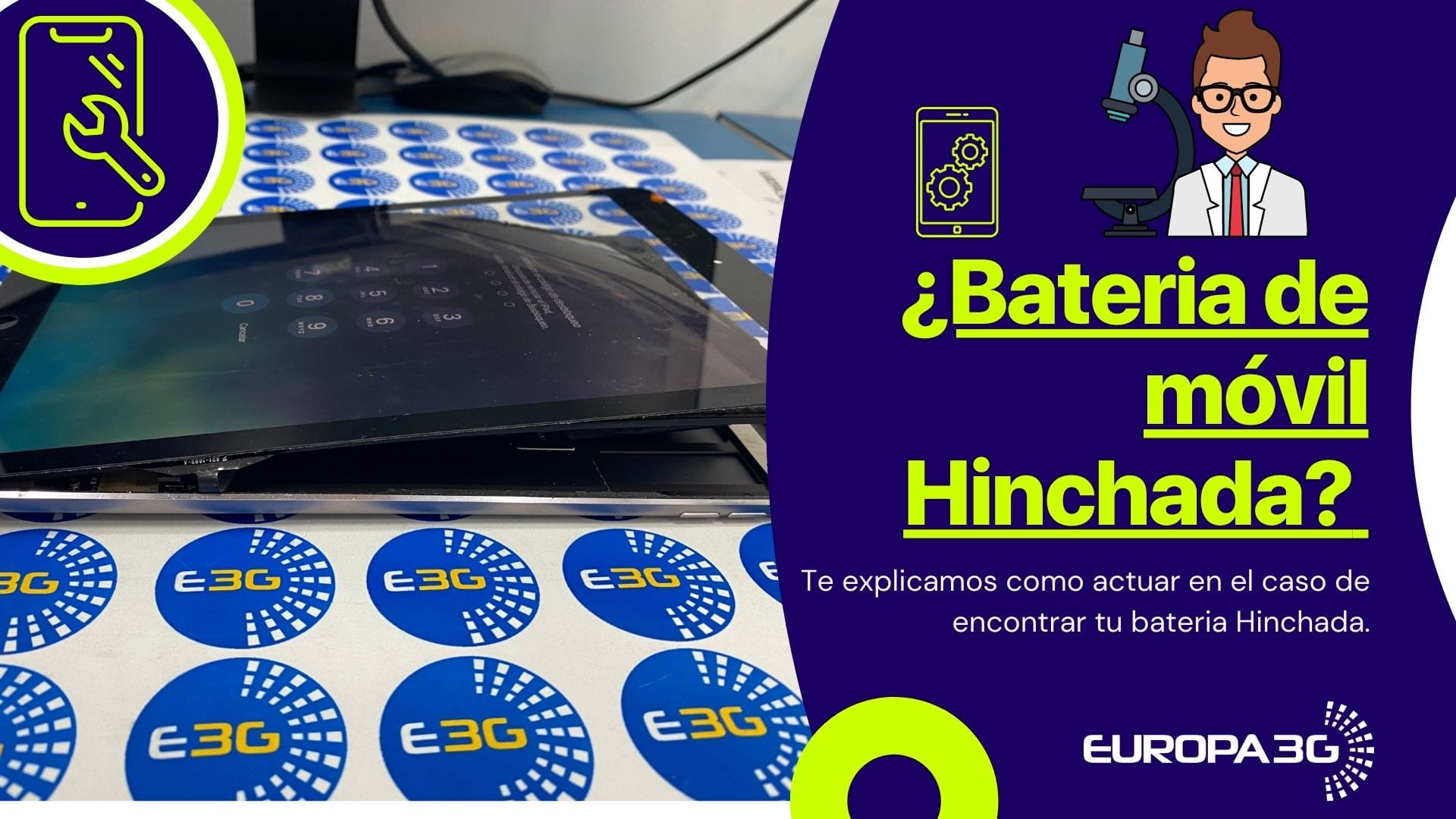 Bateria del movil hinchada
