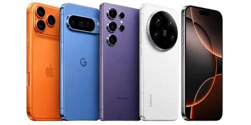 Móviles de varias marcas que reparamos: iPhone, Google Pixel, Samsung y Xiaomi
