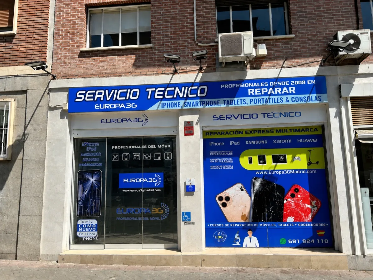 Tienda de reparación de móviles Europa 3G en Jorge Juan 133, Madrid